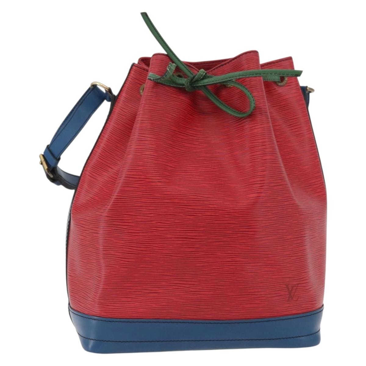 LOUIS VUITTON Epi Noe Shoulder Bag By color Red Blue M44084 LV Auth BAZ413A