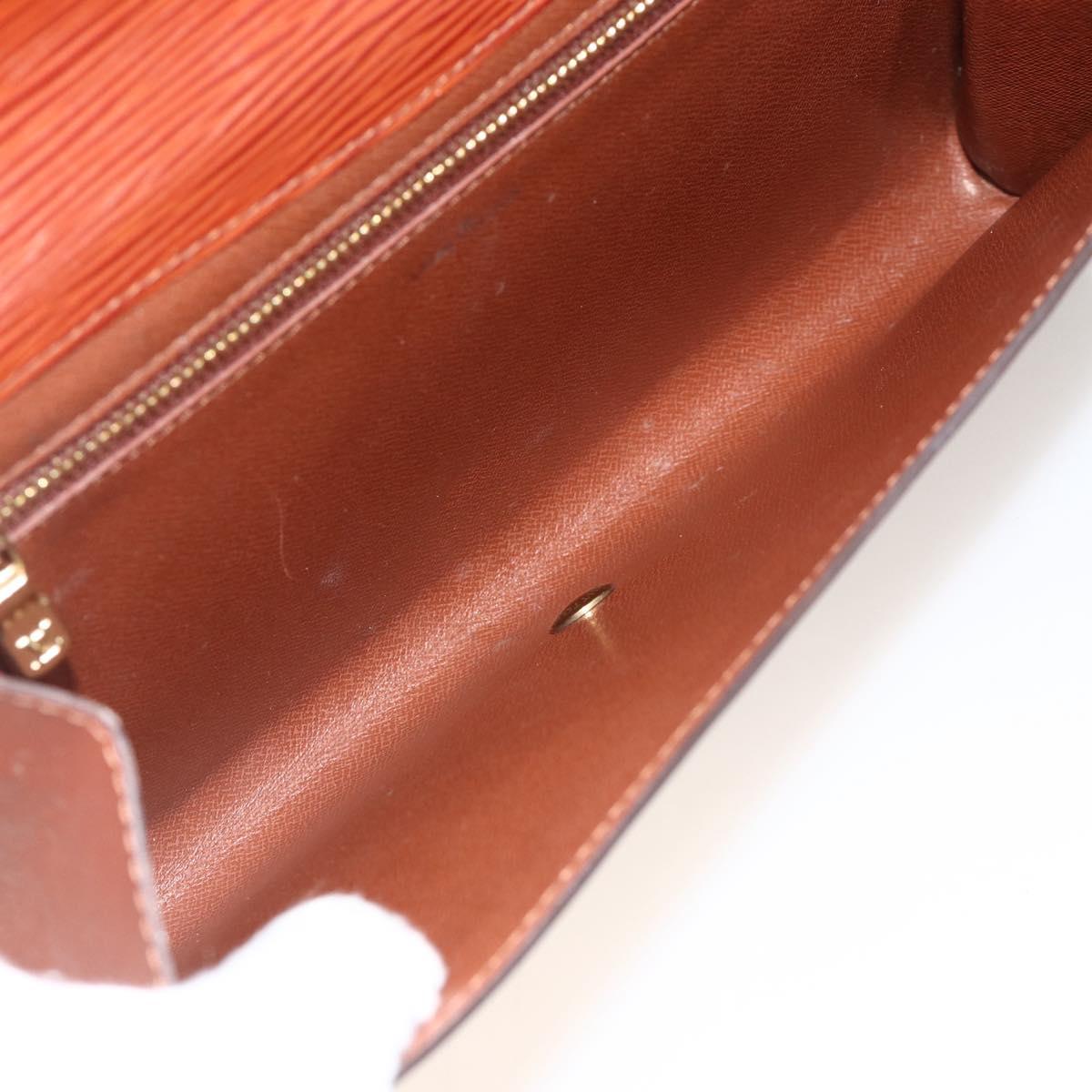 LOUIS VUITTON Epi Art Deco Clutch Bag Brown M52633 LV Auth BAZ420