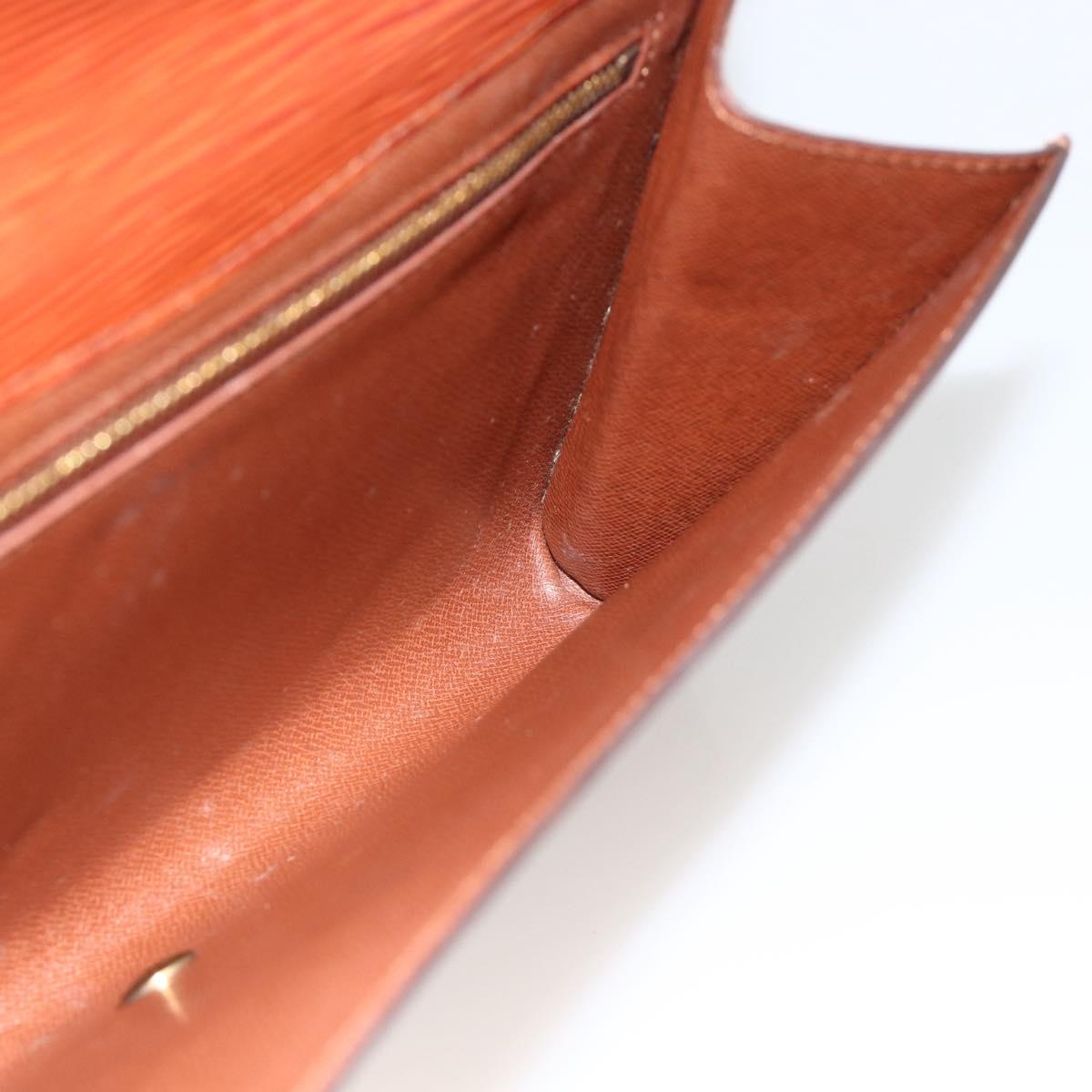 LOUIS VUITTON Epi Art Deco Clutch Bag Brown M52633 LV Auth BAZ420