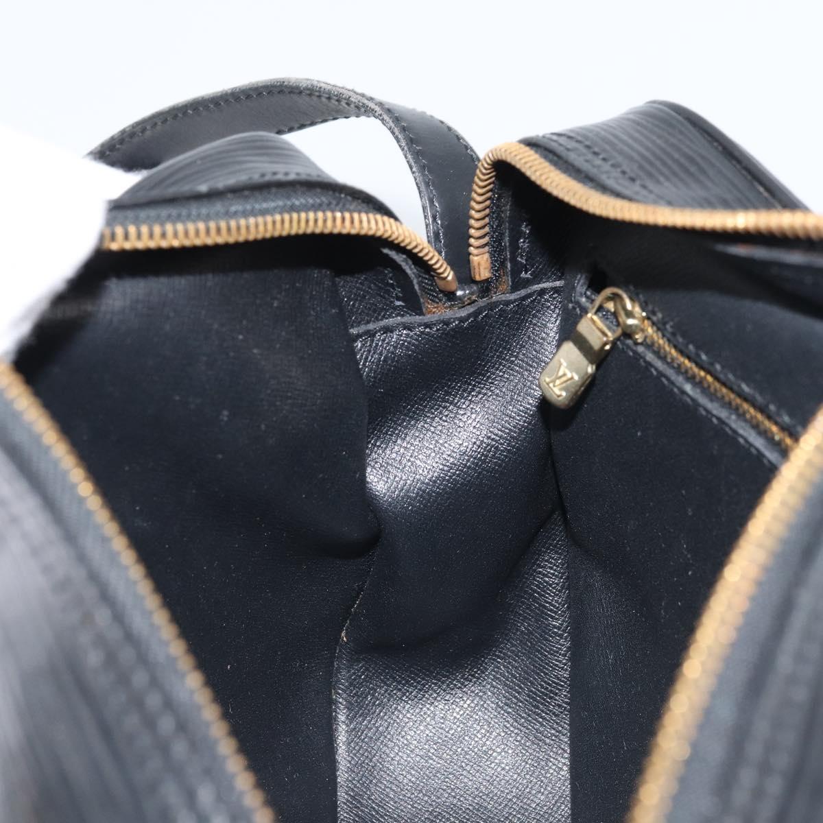 LOUIS VUITTON Epi Jeune Fille MM Shoulder Bag Black M52152 LV Auth BAZ421A
