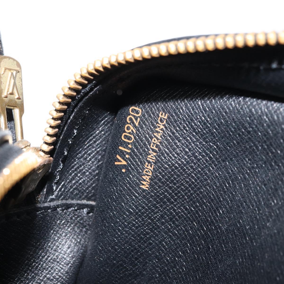LOUIS VUITTON Epi Jeune Fille MM Shoulder Bag Black M52152 LV Auth BAZ421A