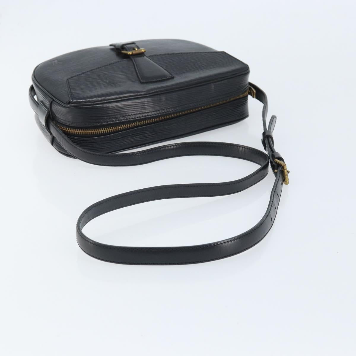 LOUIS VUITTON Epi Jeune Fille MM Shoulder Bag Black M52152 LV Auth BAZ421A