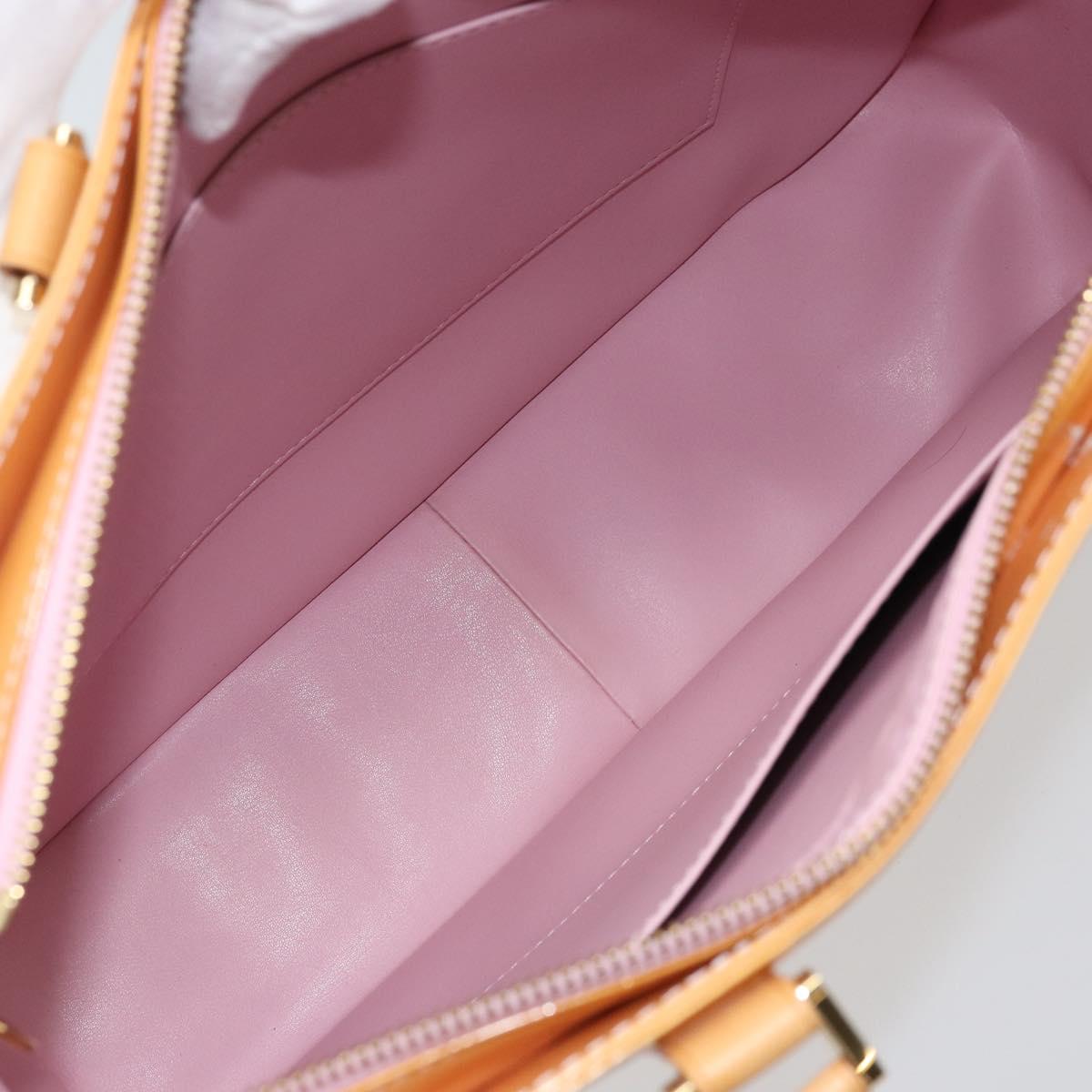 LOUIS VUITTON Monogram Vernis Columbus Bag Marshmallow Pink M91032 Auth BAZ428