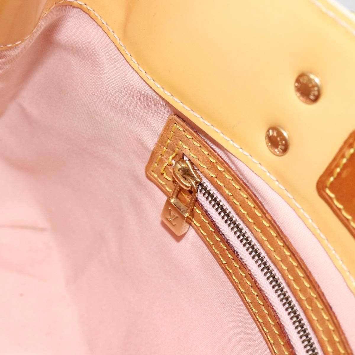 LOUIS VUITTON Monogram Vernis Reade PM Bag Marshmallow Pink M91306 Auth BAZ438