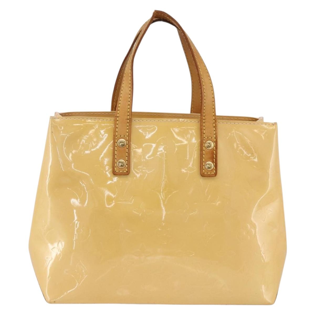 LOUIS VUITTON Monogram Vernis Reade PM Bag Marshmallow Pink M91306 Auth BAZ438