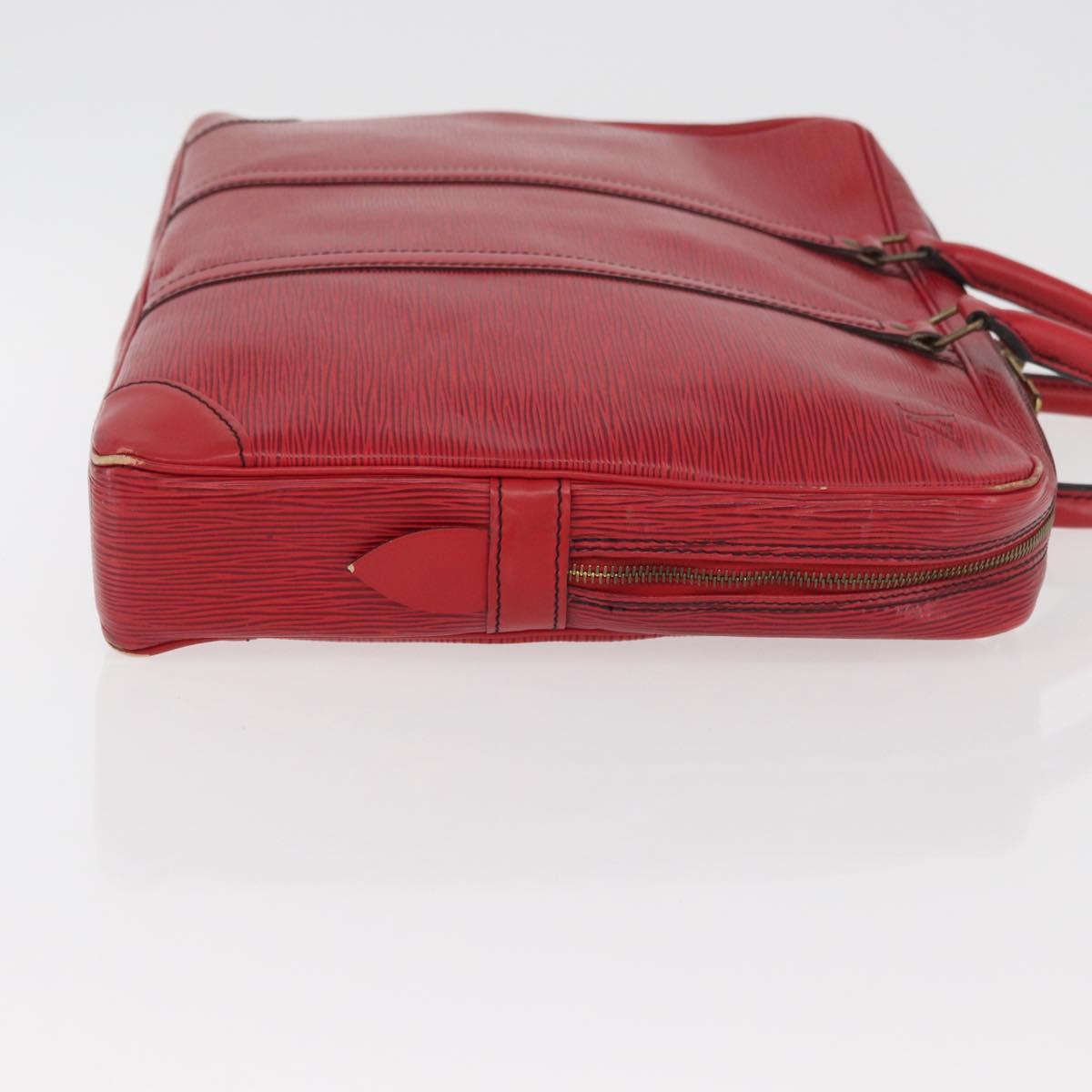 LOUIS VUITTON Epi Porte Documents Voyage Business Bag Red M54477 LV Auth BAZ449