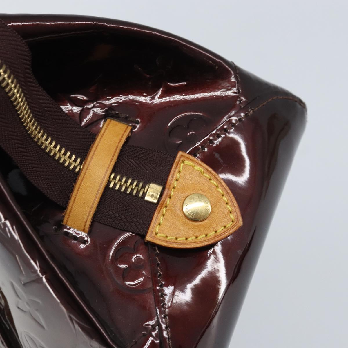 LOUIS VUITTON Monogram Vernis Rosewood Avenue Bag Amarante M93510 Auth BAZ457