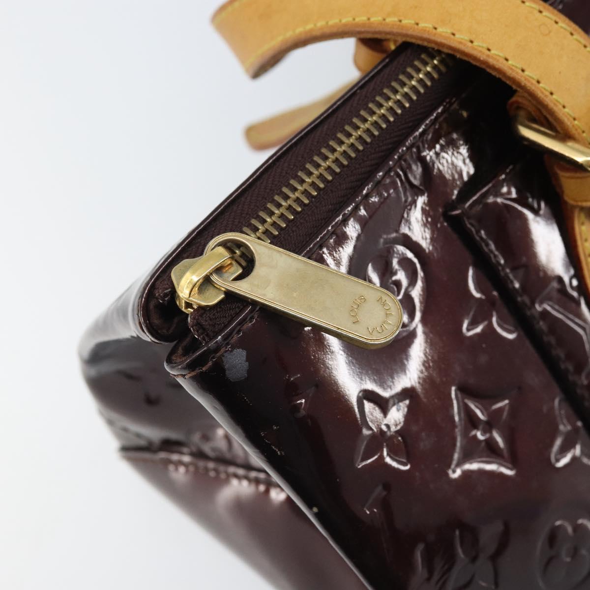 LOUIS VUITTON Monogram Vernis Rosewood Avenue Bag Amarante M93510 Auth BAZ457