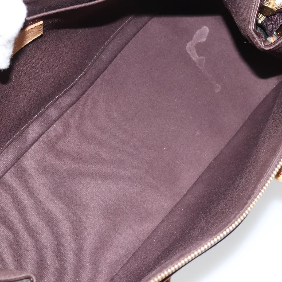 LOUIS VUITTON Monogram Vernis Rosewood Avenue Bag Amarante M93510 Auth BAZ457