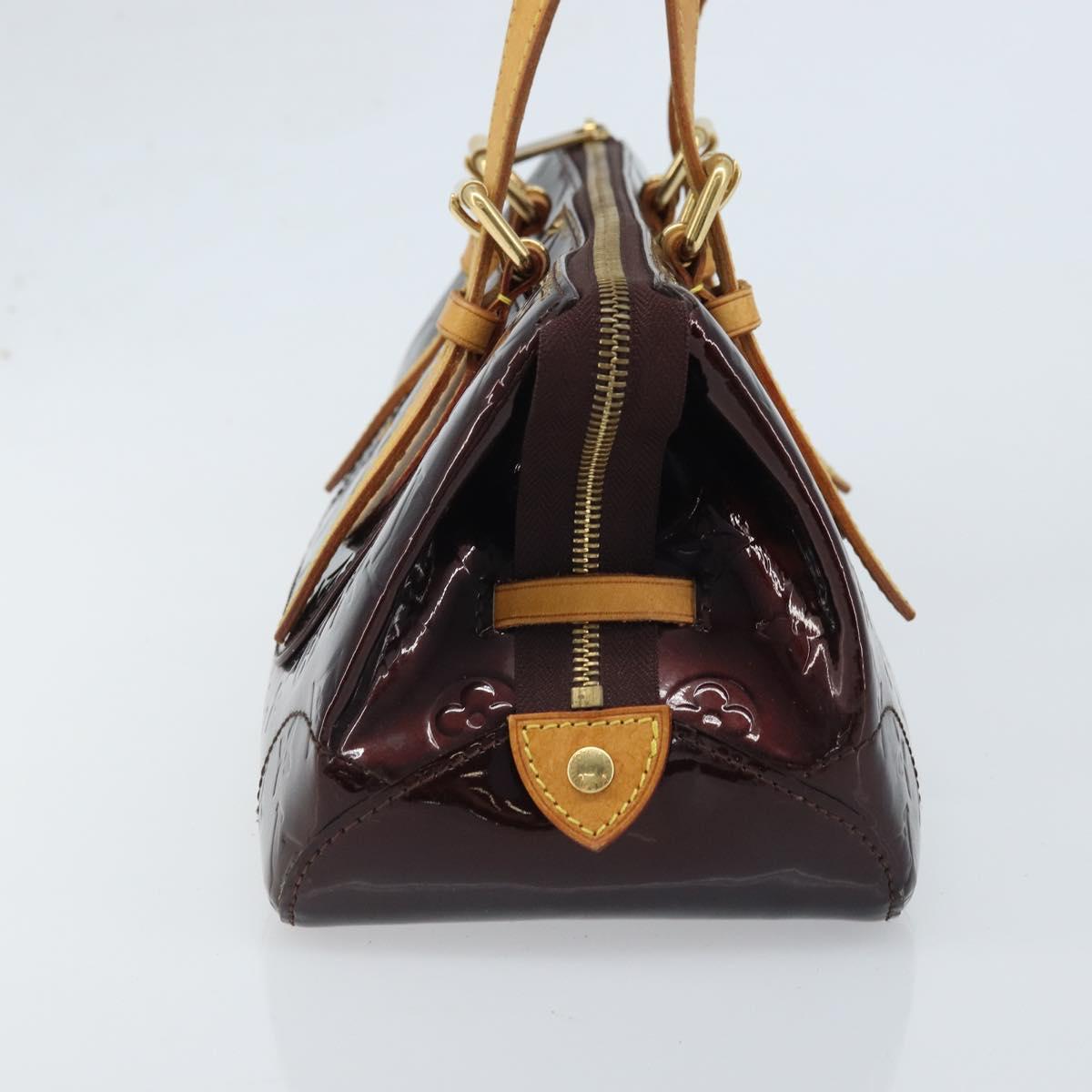 LOUIS VUITTON Monogram Vernis Rosewood Avenue Bag Amarante M93510 Auth BAZ457