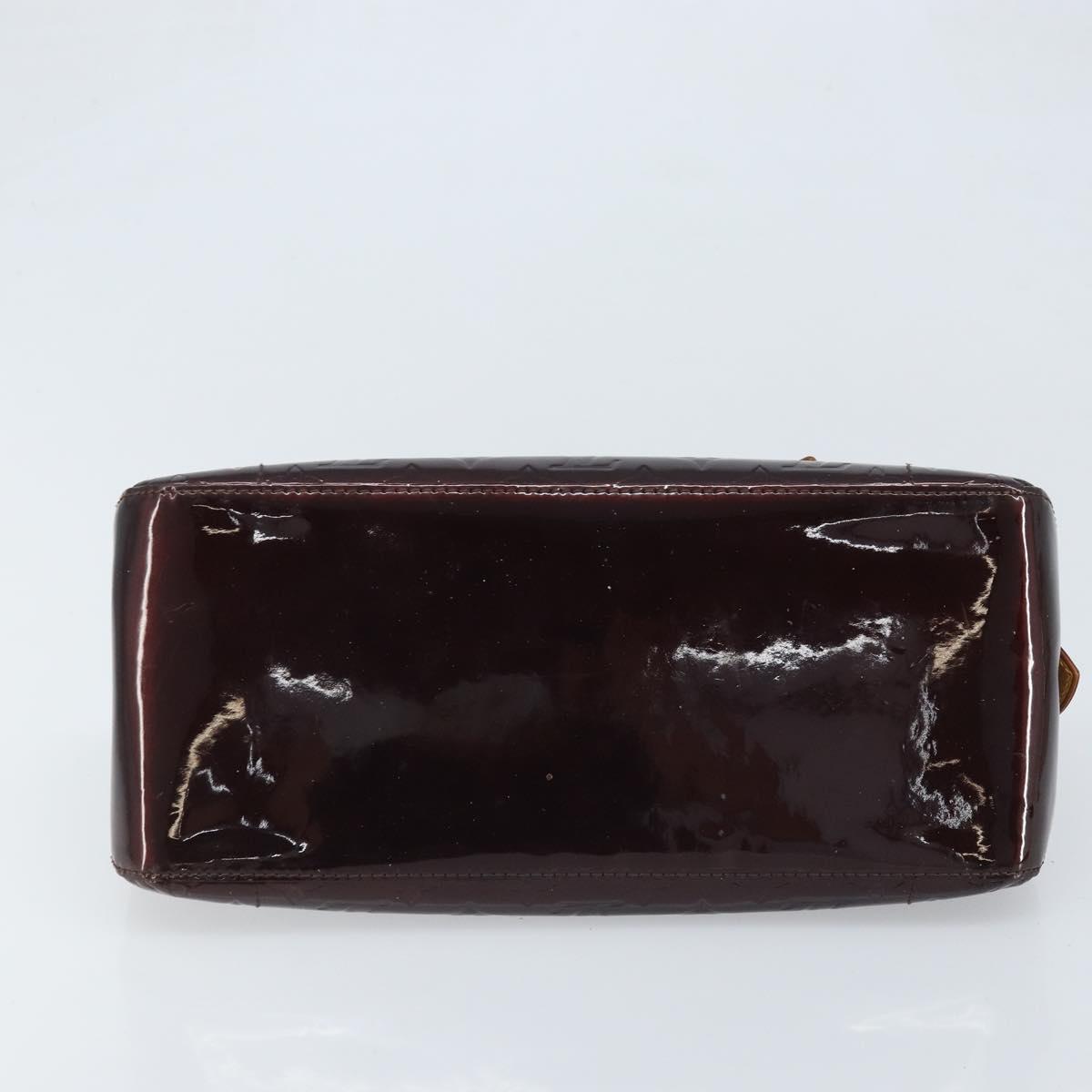 LOUIS VUITTON Monogram Vernis Rosewood Avenue Bag Amarante M93510 Auth BAZ457