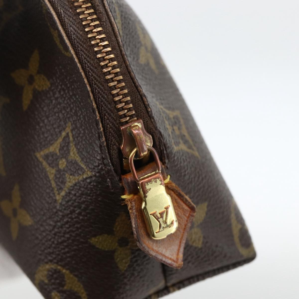 LOUIS VUITTON Monogram Pochette Cosmetic PM Pouch M43998 LV Auth BAZ462