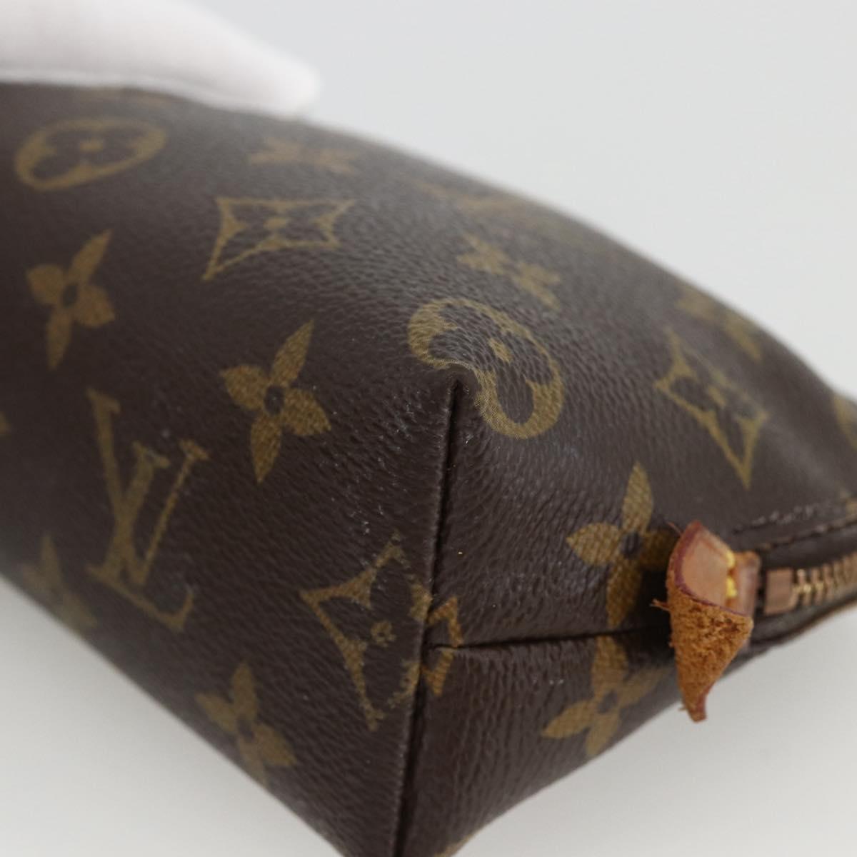 LOUIS VUITTON Monogram Pochette Cosmetic PM Pouch M43998 LV Auth BAZ462