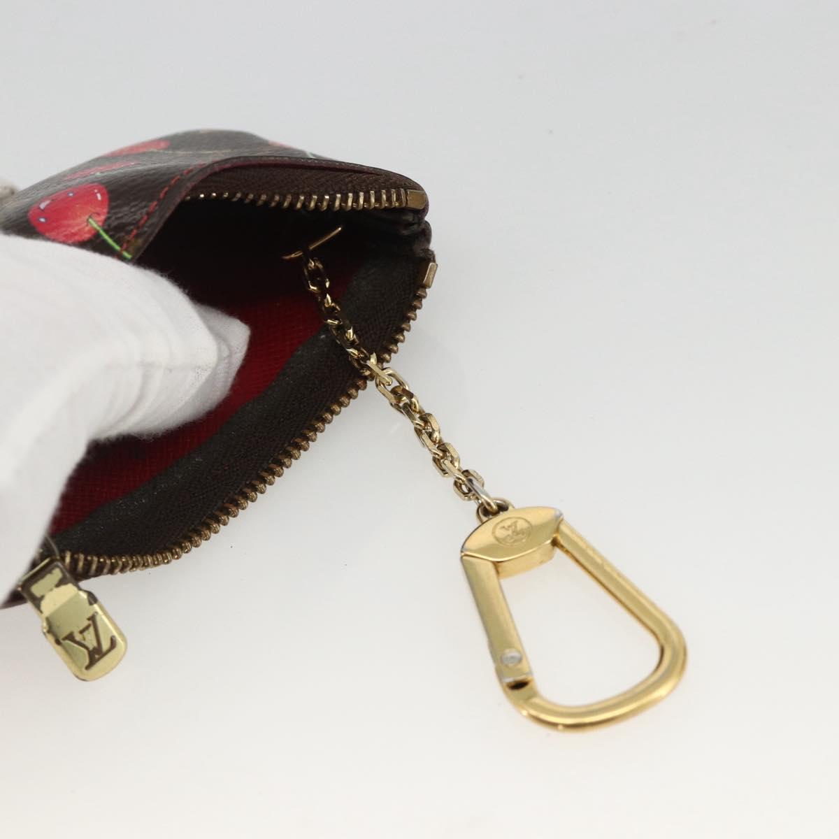 LOUIS VUITTON Monogram Cherry Pochette Cles Coin Purse M95042 LV Auth BAZ469A