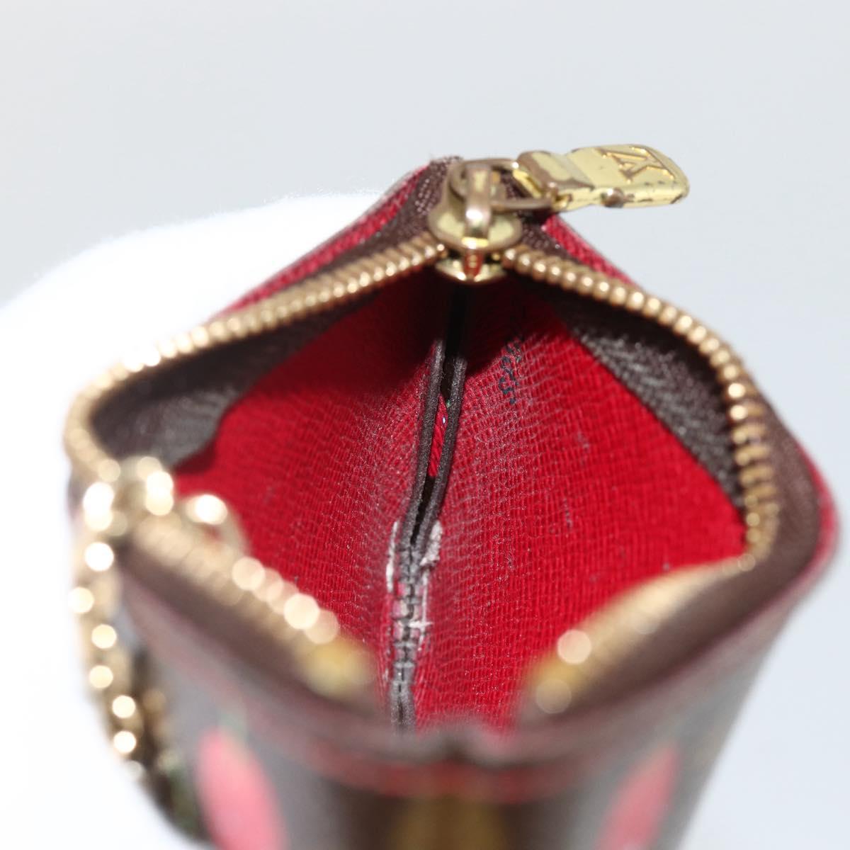 LOUIS VUITTON Monogram Cherry Pochette Cles Coin Purse M95042 LV Auth BAZ469A