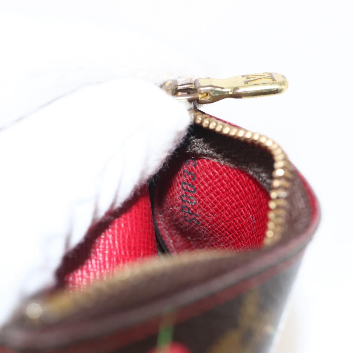 LOUIS VUITTON Monogram Cherry Pochette Cles Coin Purse M95042 LV Auth BAZ469A
