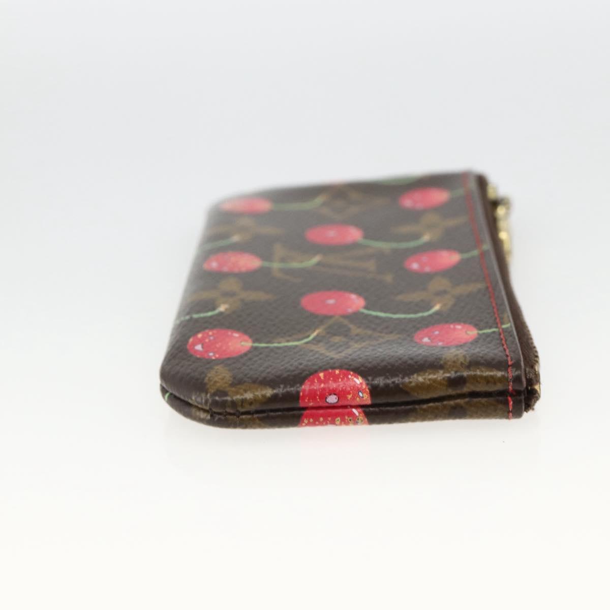 LOUIS VUITTON Monogram Cherry Pochette Cles Coin Purse M95042 LV Auth BAZ469A