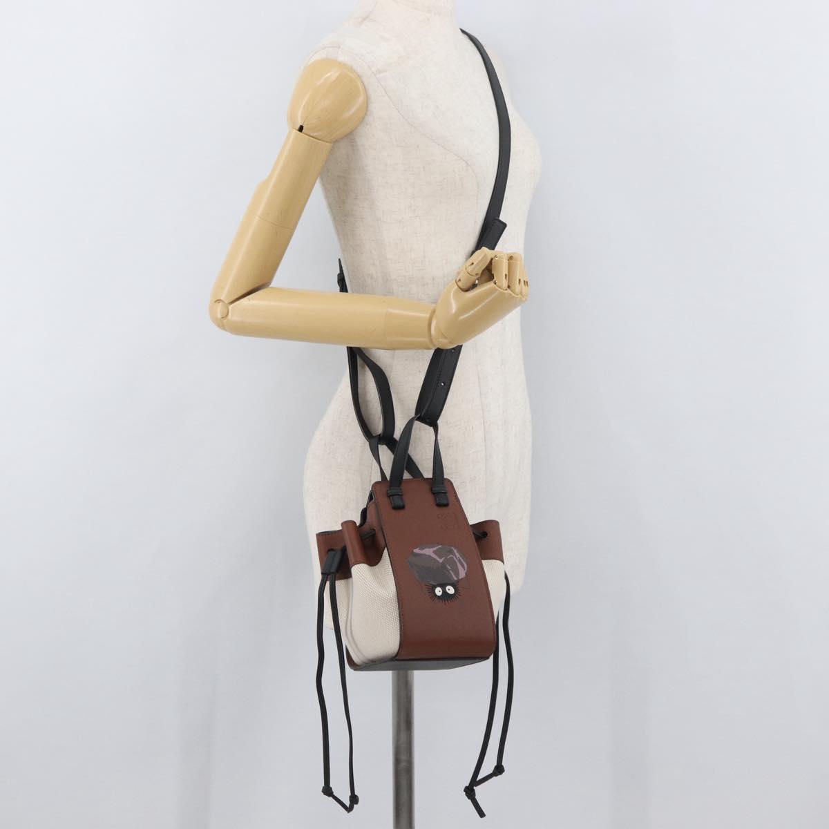 LOEWE Studio Ghibli Soot Sprites Hammock Mini Bag Canvas 2way Auth BAZ479SM