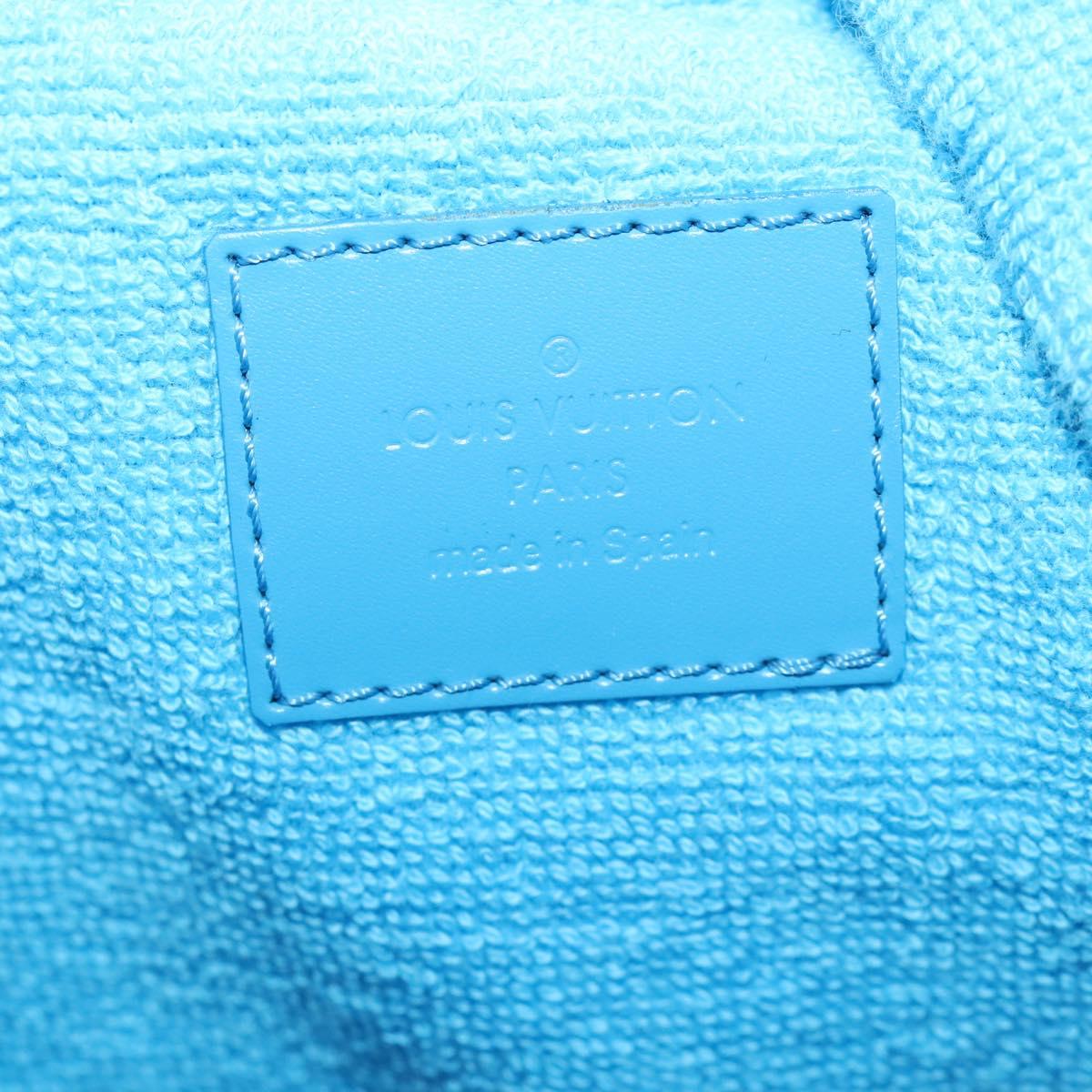LOUIS VUITTON Epi Platine Lagoon Bay Hand Bag Blue M92470 LV Auth BAZ493