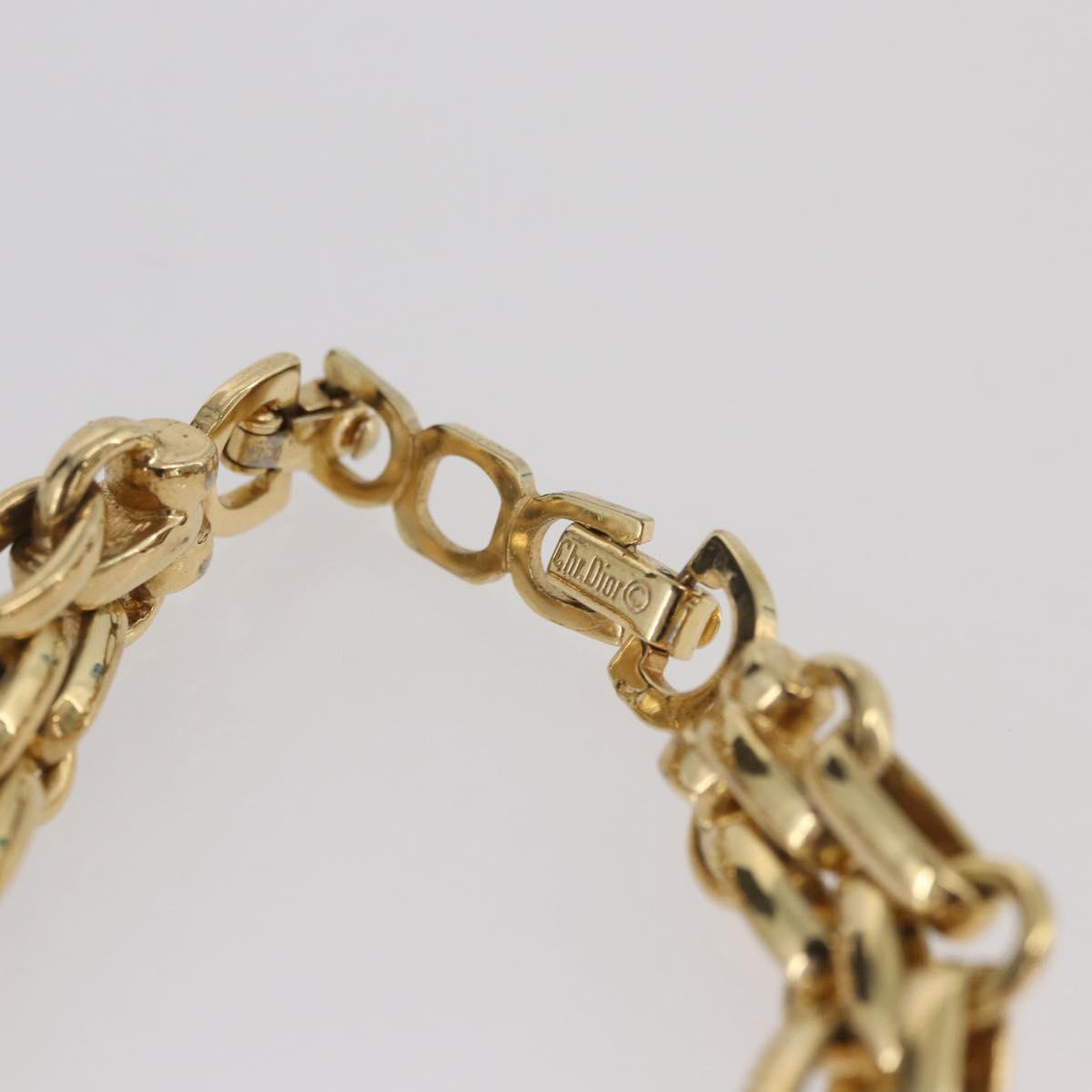 Christian Dior Necklace metal Gold Tone Auth BAZ515V
