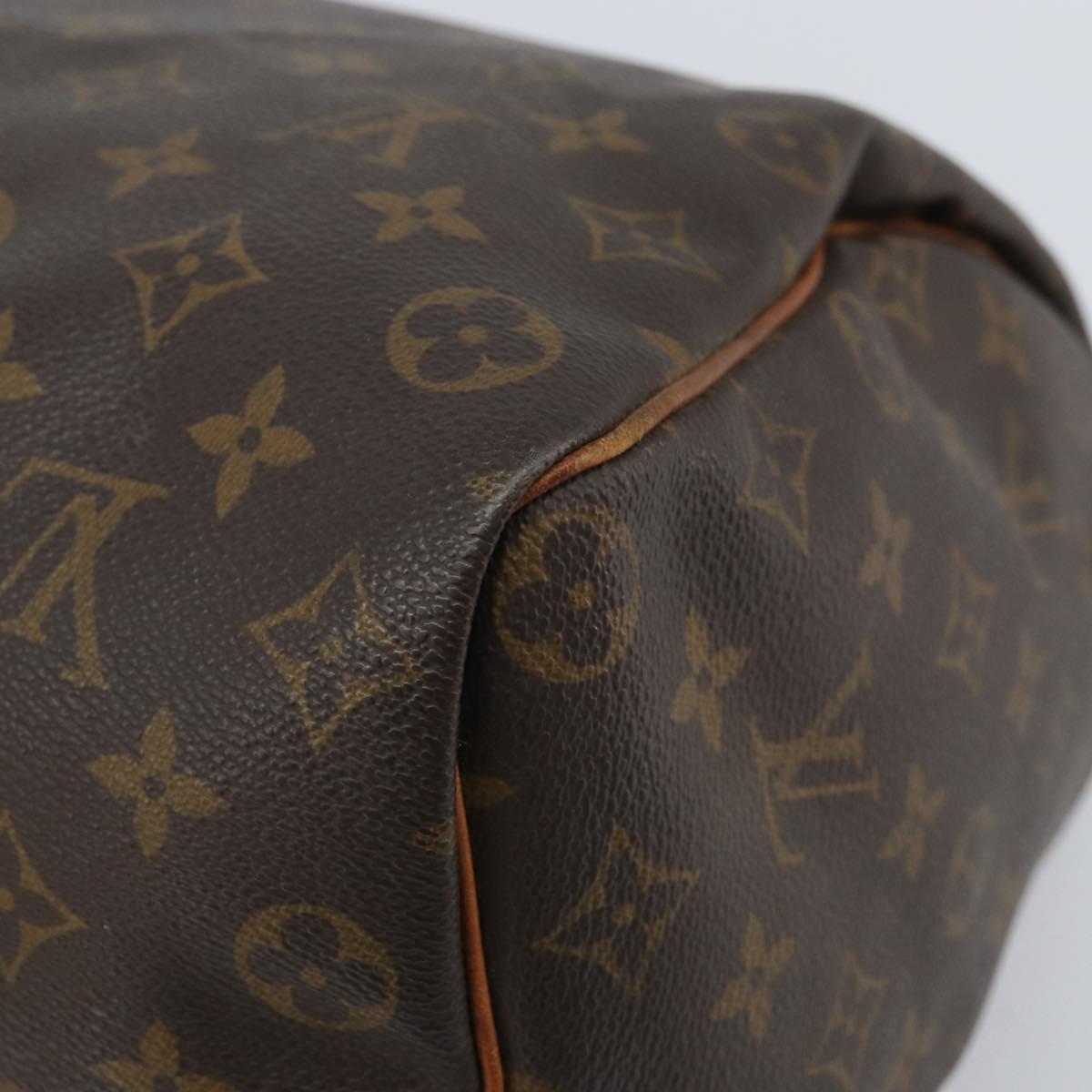 LOUIS VUITTON Monogram Speedy 35 Hand Bag M41524 LV Auth BAZ541