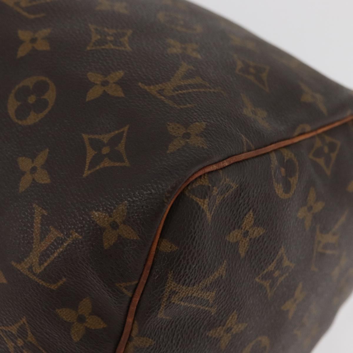LOUIS VUITTON Monogram Speedy 30 Hand Bag M41526 LV Auth BAZ543