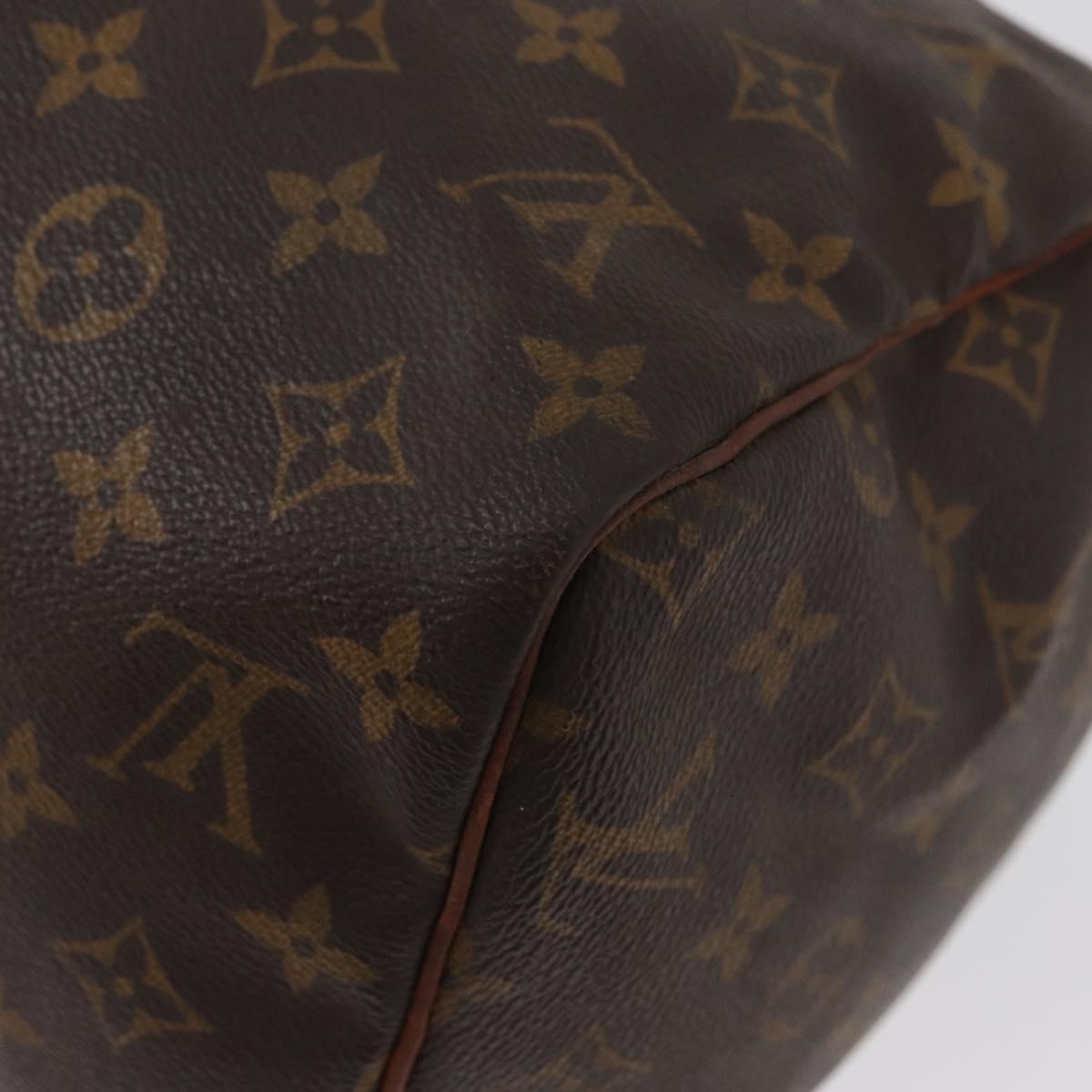 LOUIS VUITTON Monogram Speedy 30 Hand Bag M41526 LV Auth BAZ543