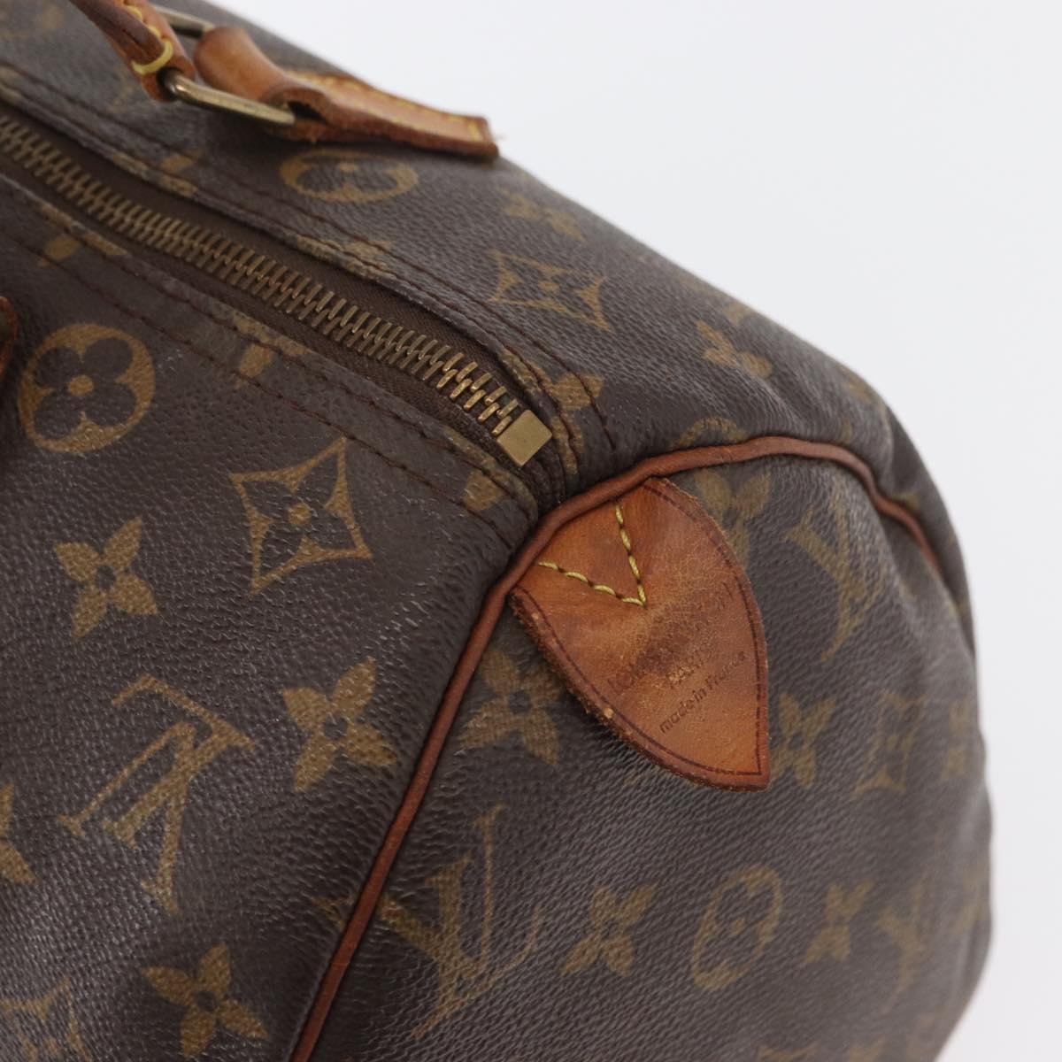 LOUIS VUITTON Monogram Speedy 30 Hand Bag M41526 LV Auth BAZ543