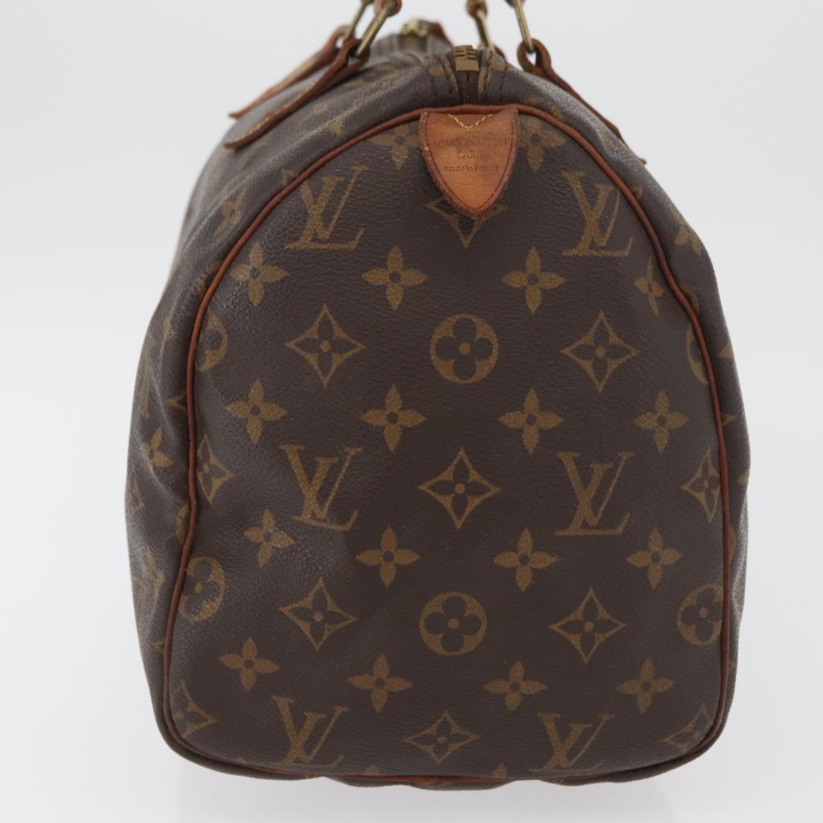 LOUIS VUITTON Monogram Speedy 30 Hand Bag M41526 LV Auth BAZ543