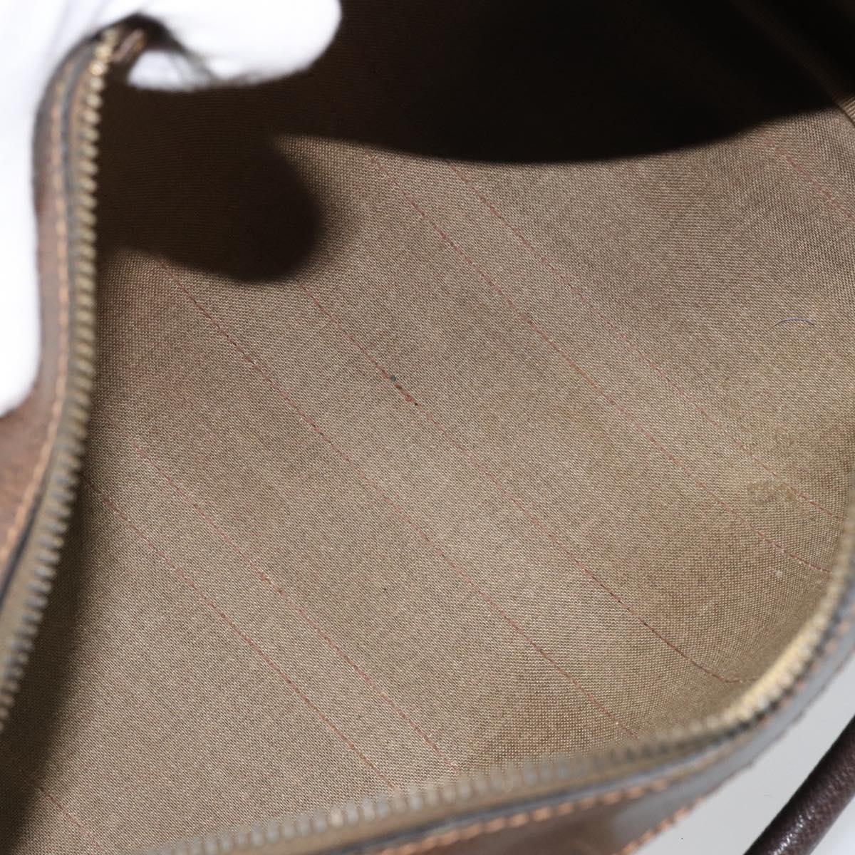 GUCCI GG Supreme Web Sherry Line Boston Bag PVC Beige 02 98 8 0468 Auth BAZ555