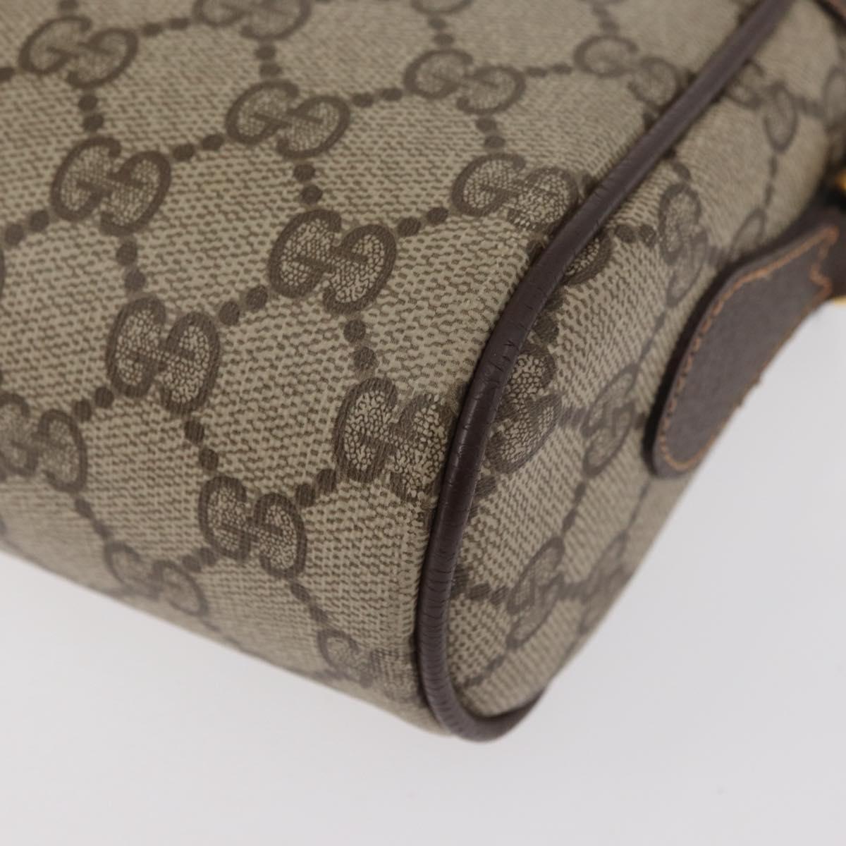 GUCCI GG Supreme Web Sherry Line Shoulder Bag PVC Beige 56 02 087 Auth BAZ559