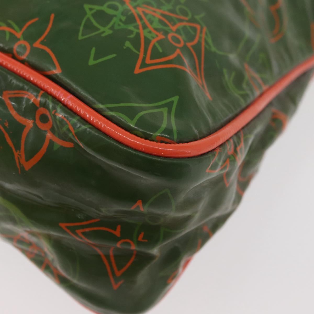 LOUIS VUITTON Monogram Bonbon Richard Prince Pochette Green M95748 Auth BAZ594A