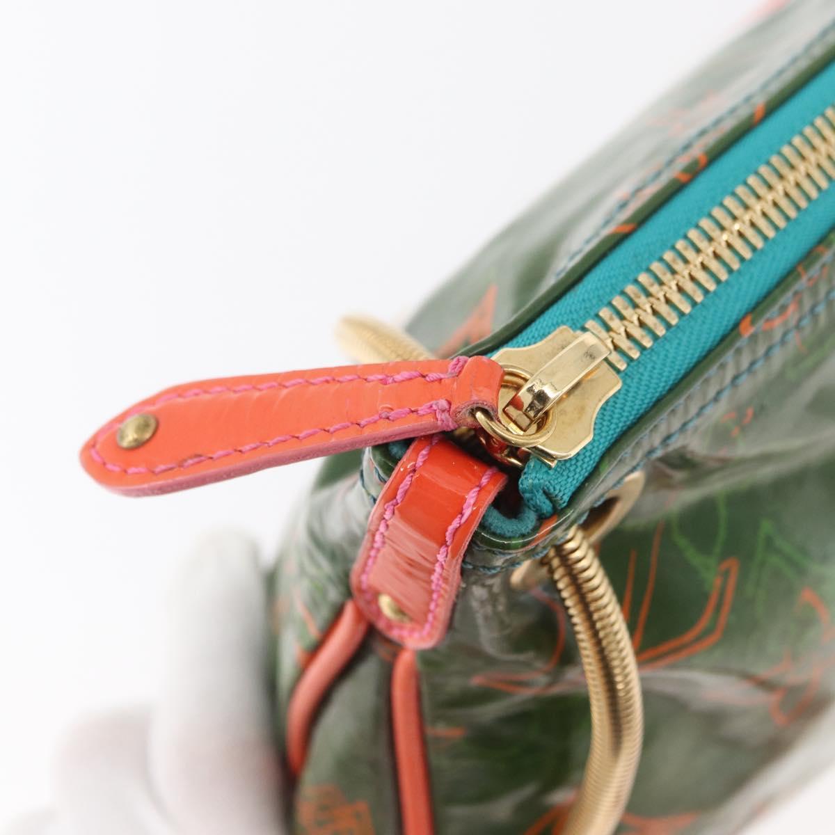 LOUIS VUITTON Monogram Bonbon Richard Prince Pochette Green M95748 Auth BAZ594A