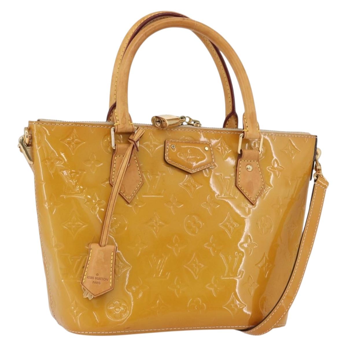 LOUIS VUITTON Vernis Montebello PM Hand Bag 2way Dunne M90167 LV Auth BAZ599