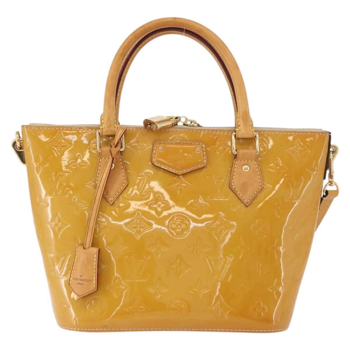 LOUIS VUITTON Vernis Montebello PM Hand Bag 2way Dunne M90167 LV Auth BAZ599