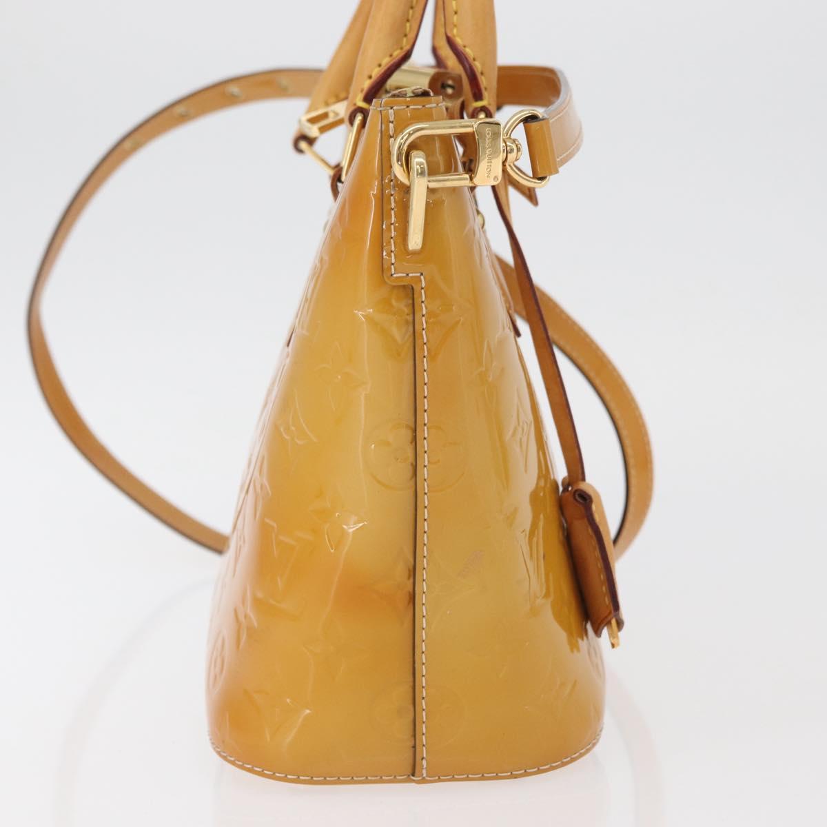 LOUIS VUITTON Vernis Montebello PM Hand Bag 2way Dunne M90167 LV Auth BAZ599