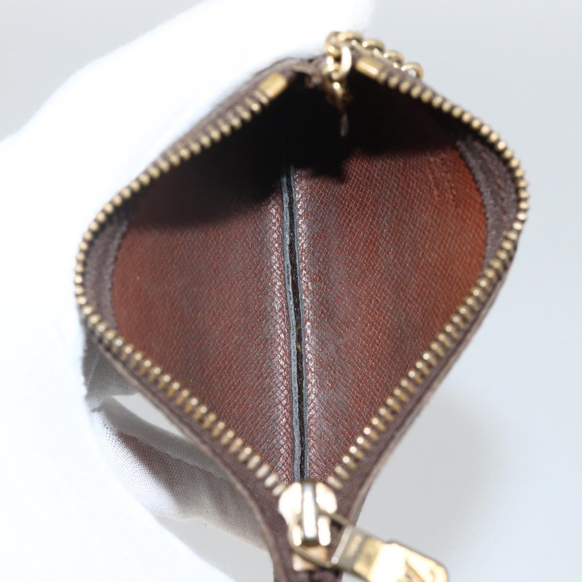 LOUIS VUITTON Monogram Pochette Cles Coin Purse M62650 LV Auth BAZ607