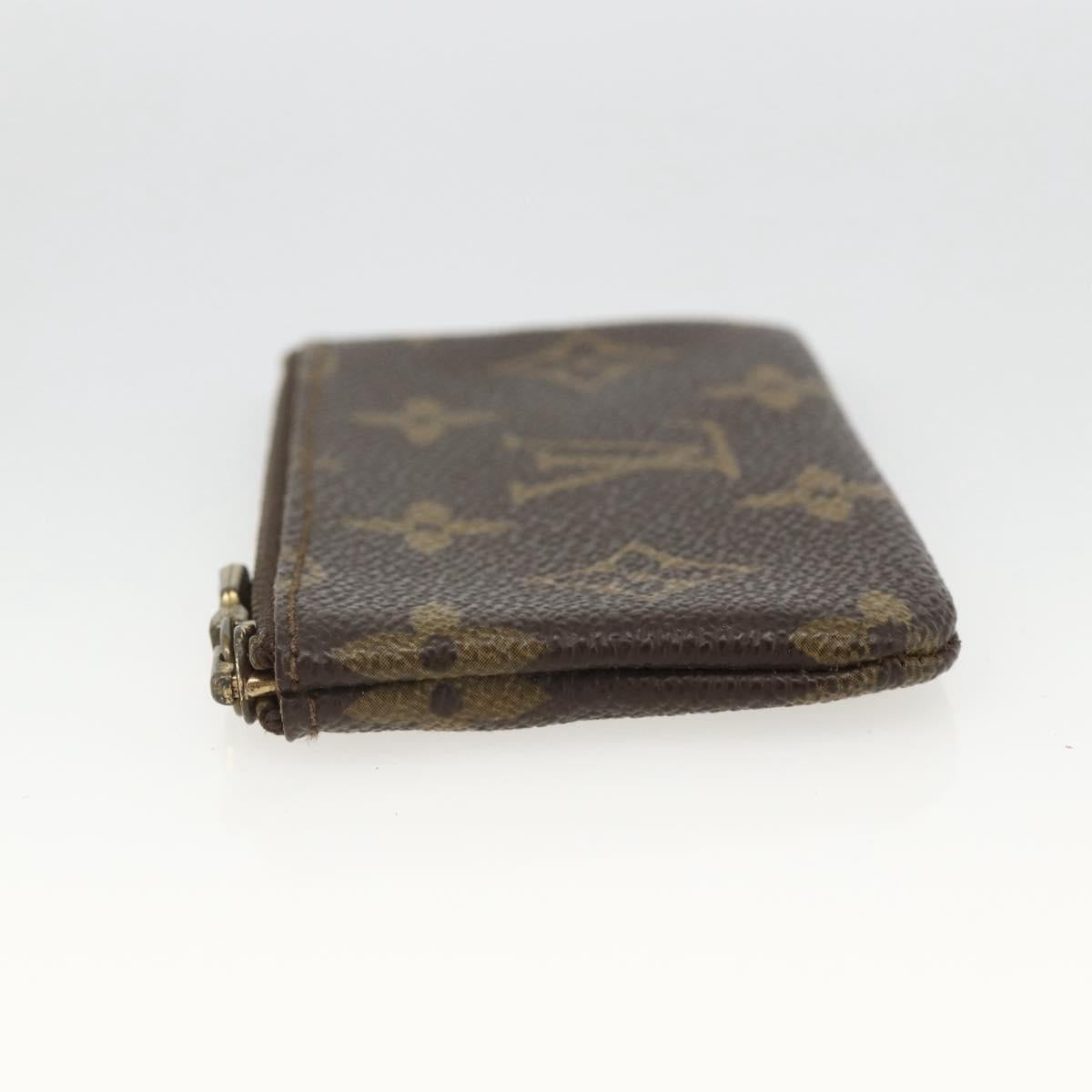 LOUIS VUITTON Monogram Pochette Cles Coin Purse M62650 LV Auth BAZ607