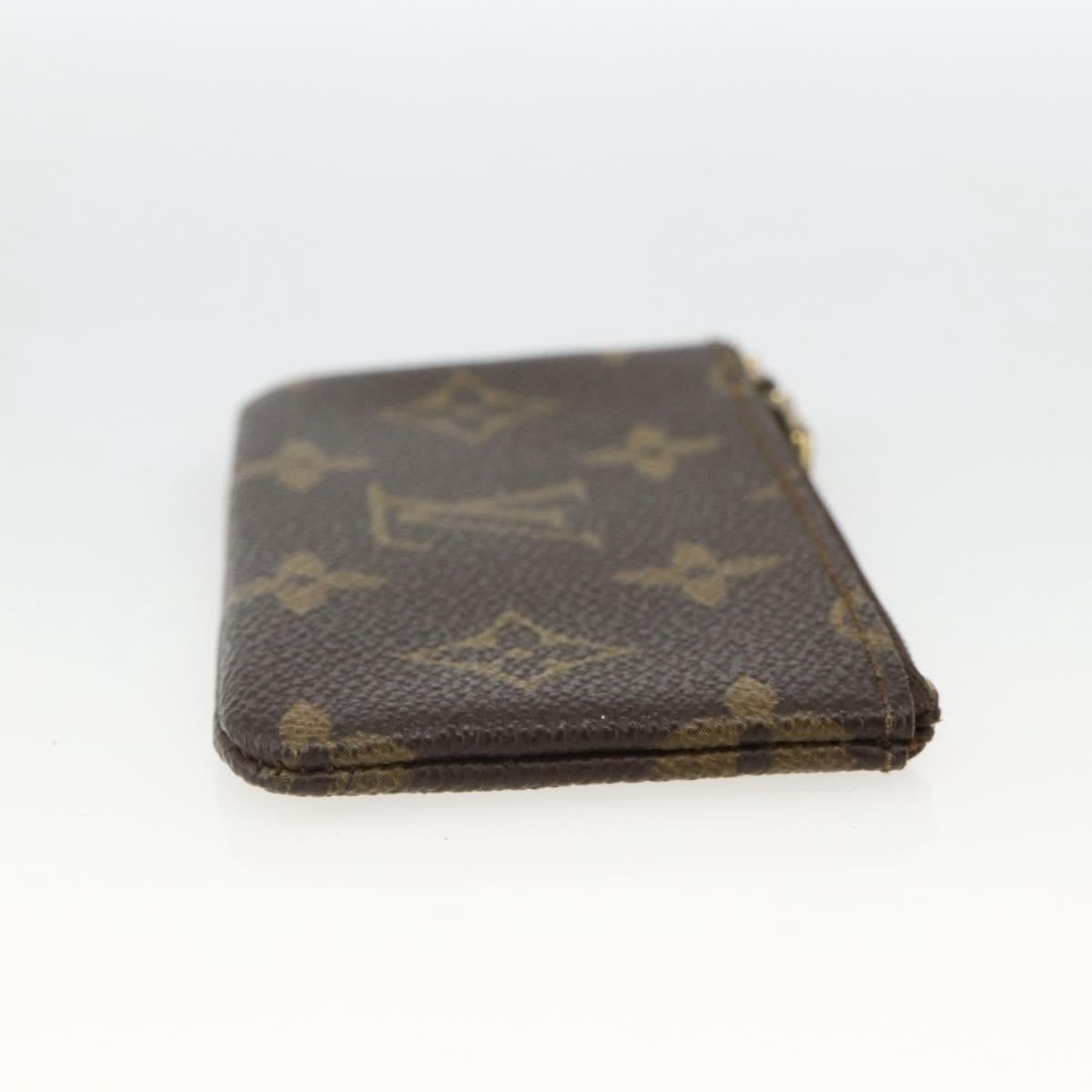 LOUIS VUITTON Monogram Pochette Cles Coin Purse M62650 LV Auth BAZ607