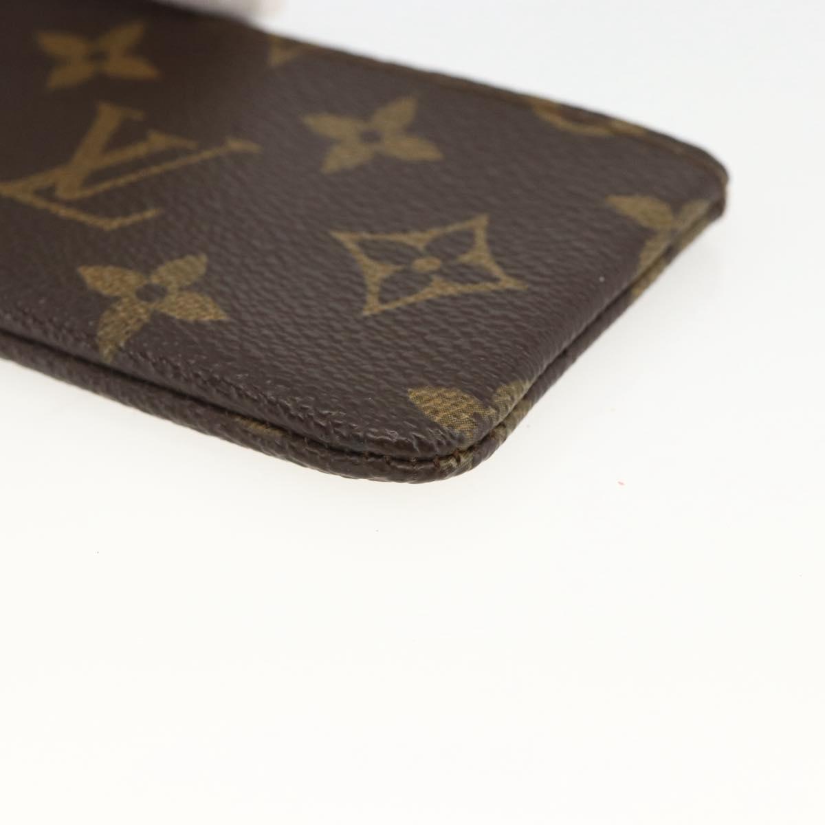 LOUIS VUITTON Monogram Pochette Cles Coin Purse M62650 LV Auth BAZ607