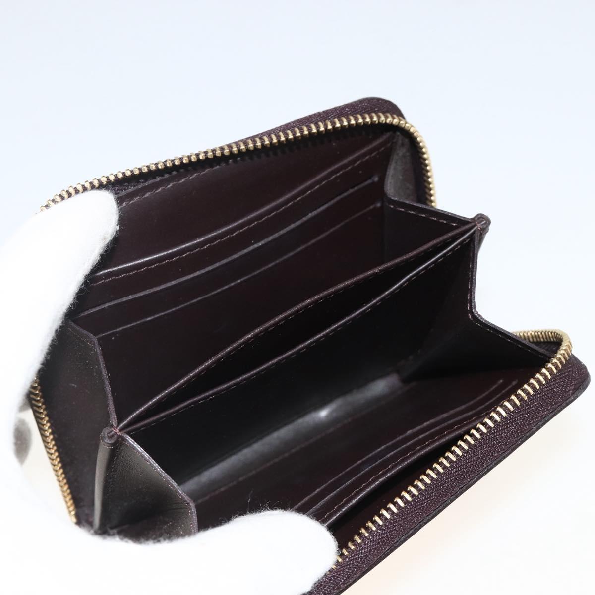 LOUIS VUITTON Monogram Vernis Zippy Coin Purse Amarante M93607 LV Auth BAZ609A