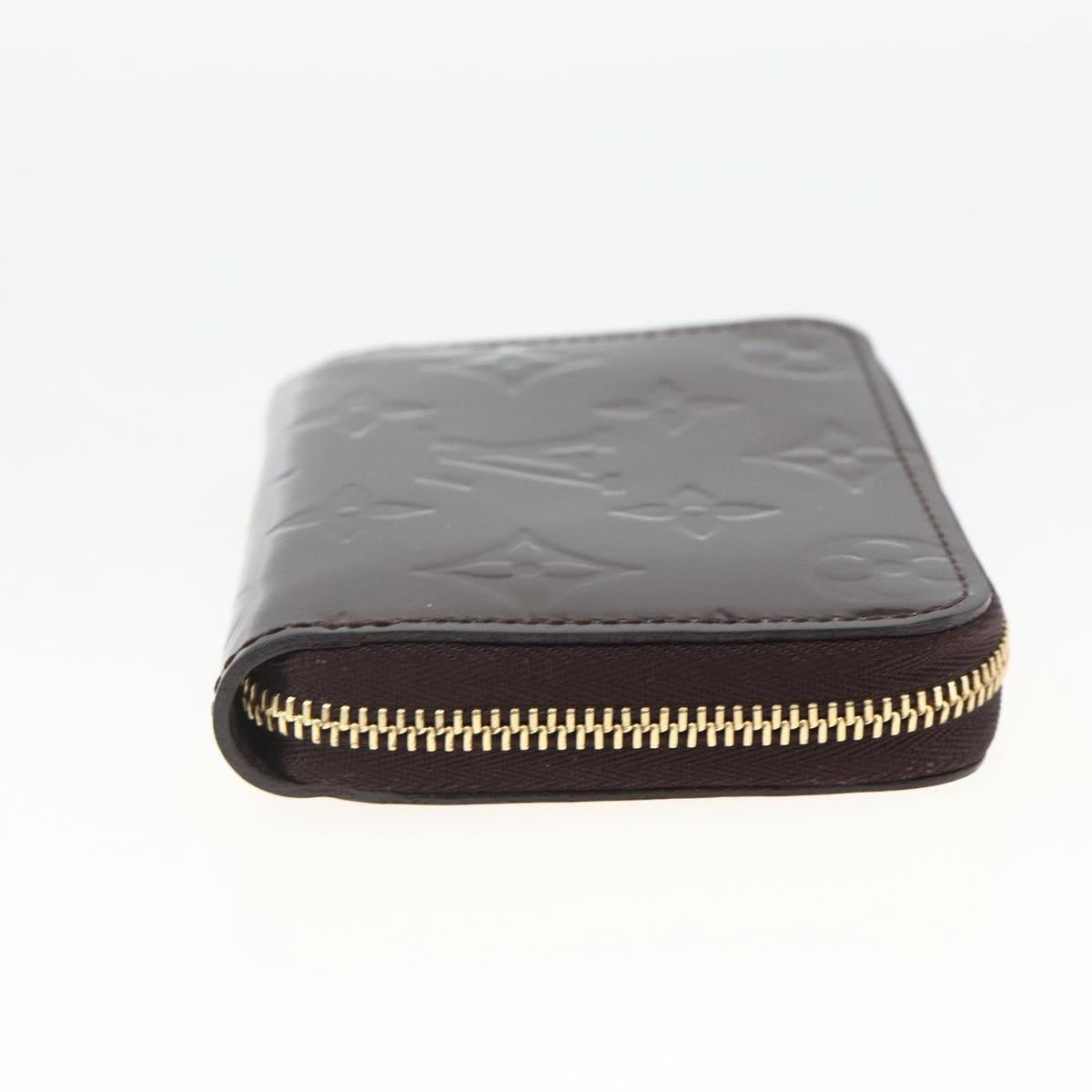 LOUIS VUITTON Monogram Vernis Zippy Coin Purse Amarante M93607 LV Auth BAZ609A