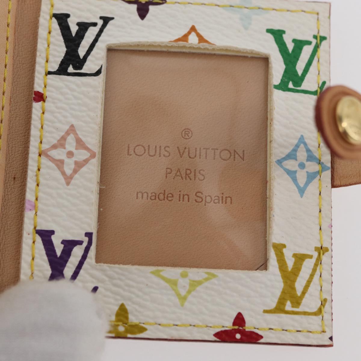 LOUIS VUITTON Multicolor Porto Photo 4 Vole Photo Case White M58005 Auth BAZ610V