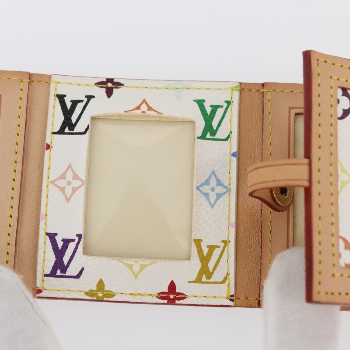 LOUIS VUITTON Multicolor Porto Photo 4 Vole Photo Case White M58005 Auth BAZ610V