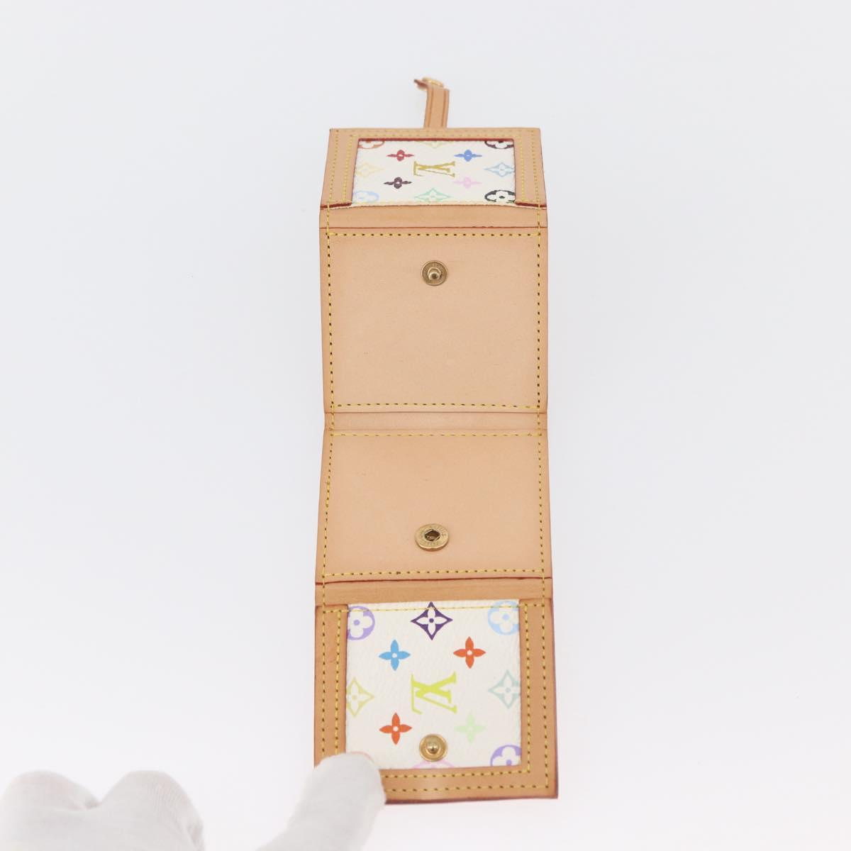LOUIS VUITTON Multicolor Porto Photo 4 Vole Photo Case White M58005 Auth BAZ610V
