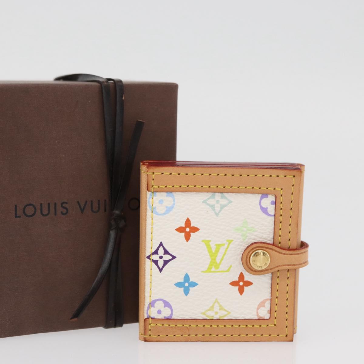 LOUIS VUITTON Multicolor Porto Photo 4 Vole Photo Case White M58005 Auth BAZ610V