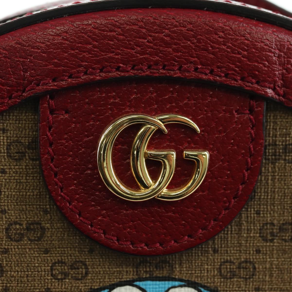 GUCCI Micro GG Supreme Doraemon x Fujiko-Pro Bag PVC Beige 625216 Auth BAZ631SM