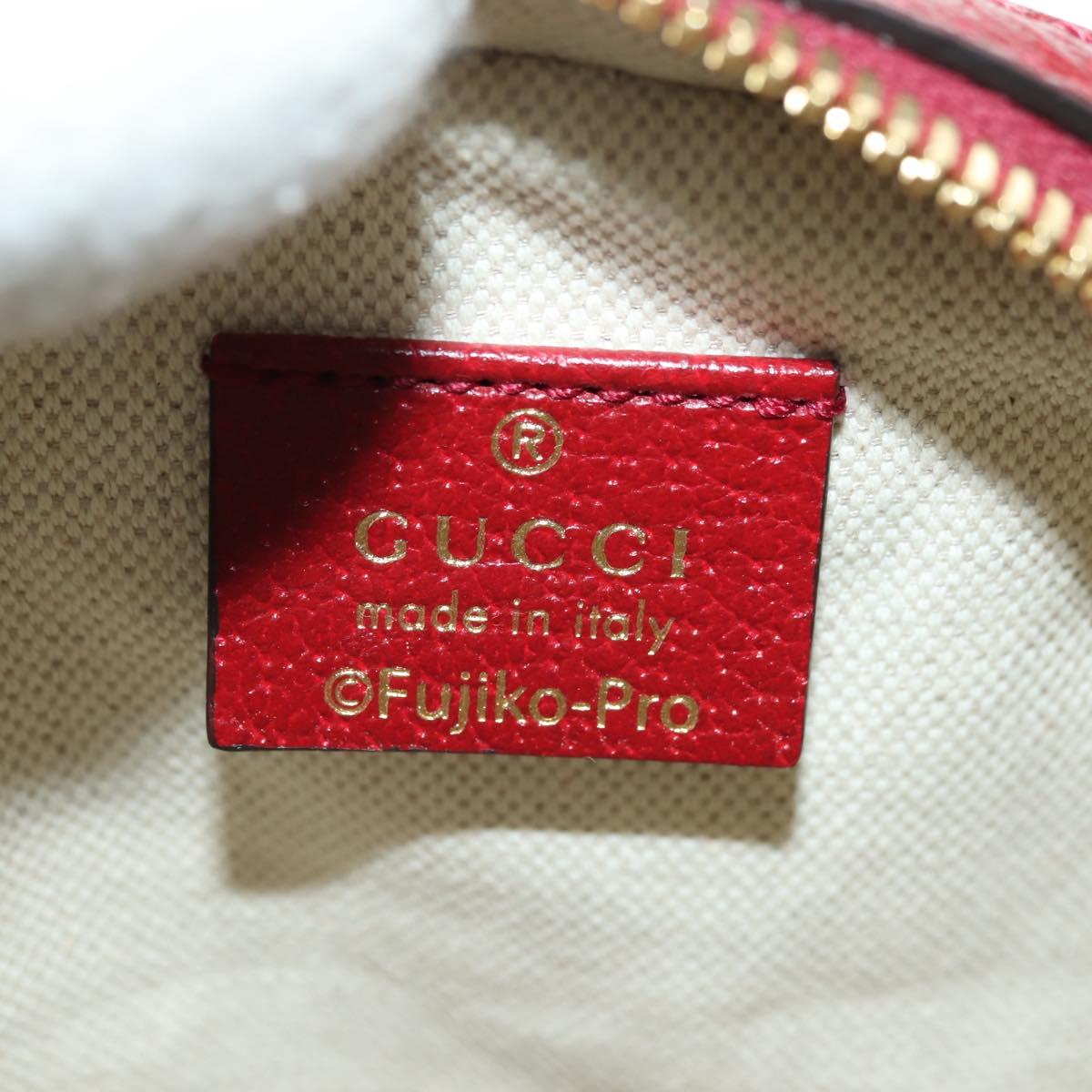 GUCCI Micro GG Supreme Doraemon x Fujiko-Pro Bag PVC Beige 625216 Auth BAZ631SM