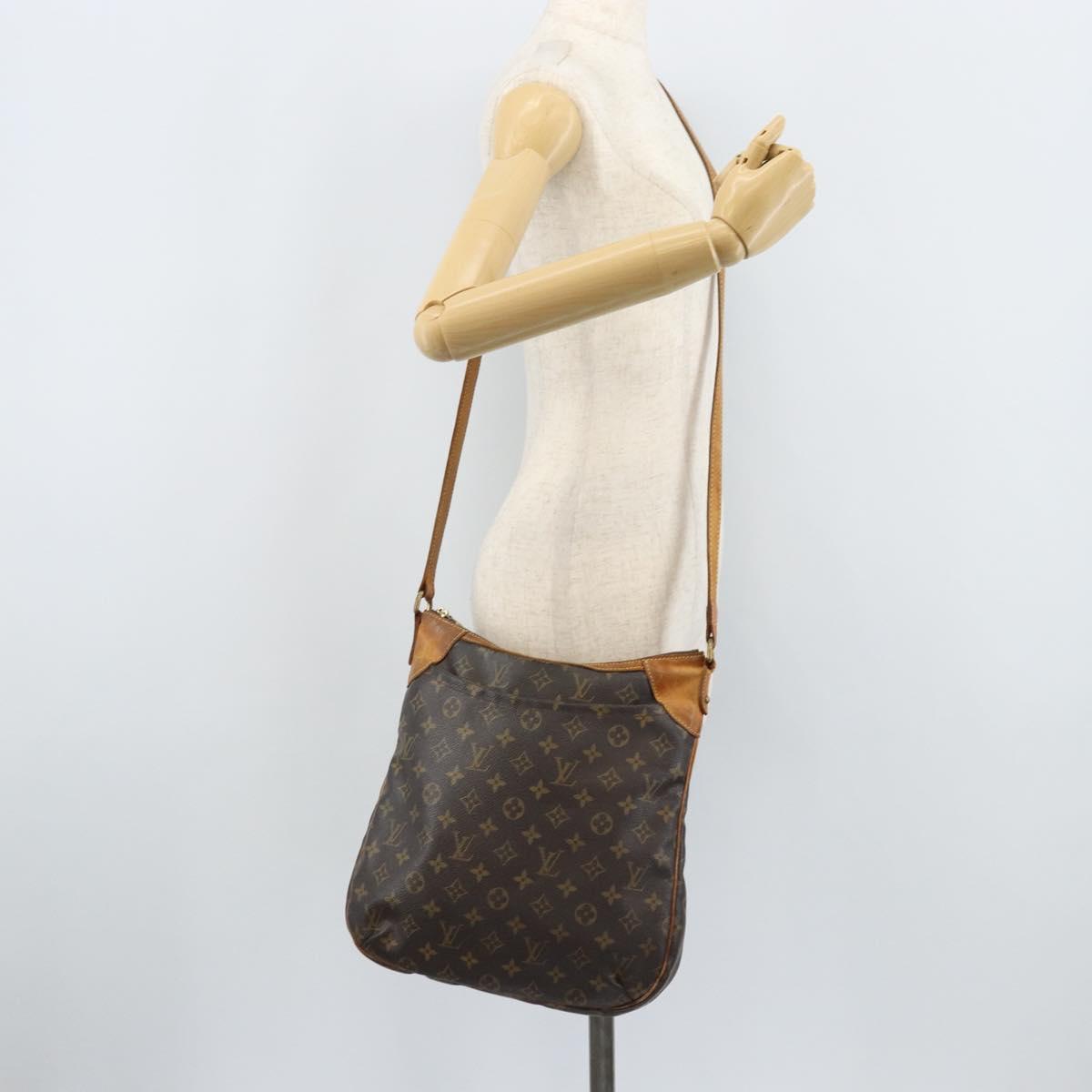 LOUIS VUITTON Monogram Odeon MM Shoulder Bag M56389 LV Auth BAZ643