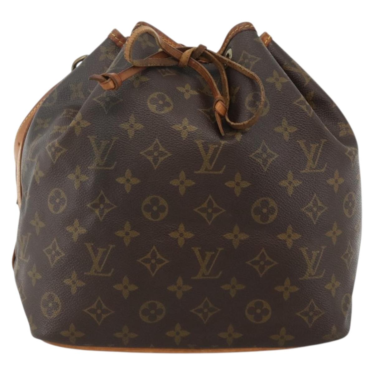 LOUIS VUITTON Monogram Petit Noe Shoulder Bag M42226 LV Auth BAZ680A